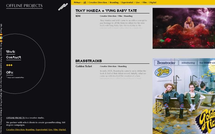 Offline Projects website preview
