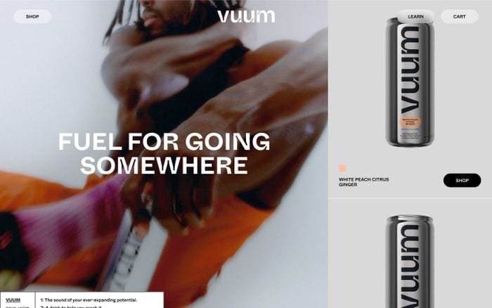 Vuum website preview