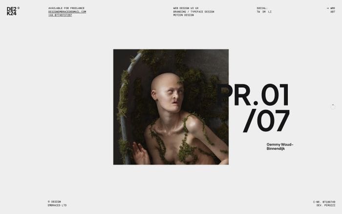 Design Embraced website preview