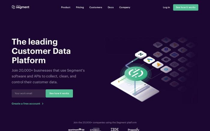 Segment website preview