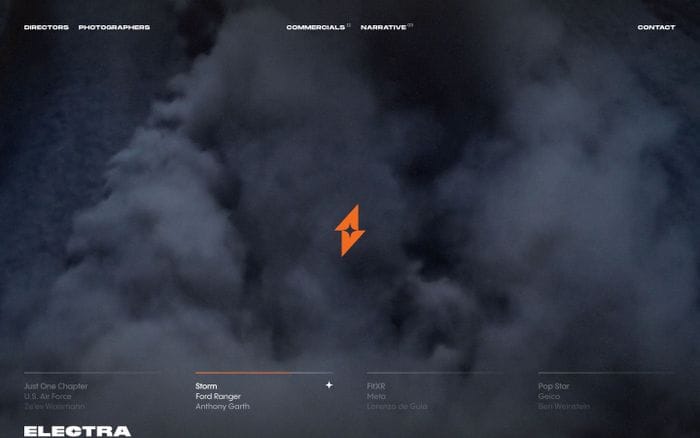 Electra Filmworks website preview