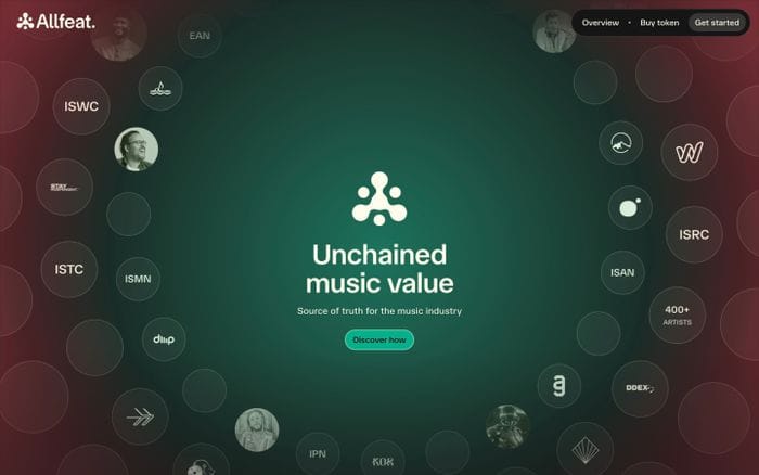 Allfeat website preview