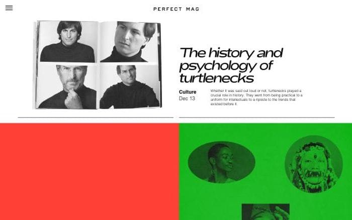 Perfectmag website preview