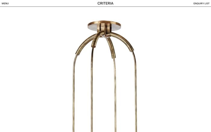 Criteria website preview