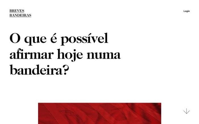 Brevesbandeiras website preview