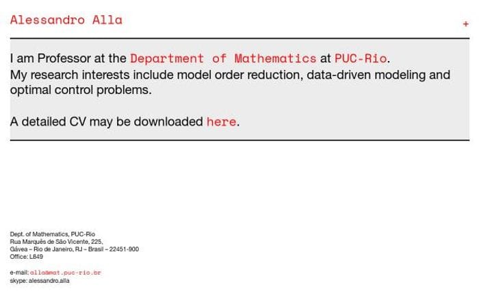 Alessandroalla website preview