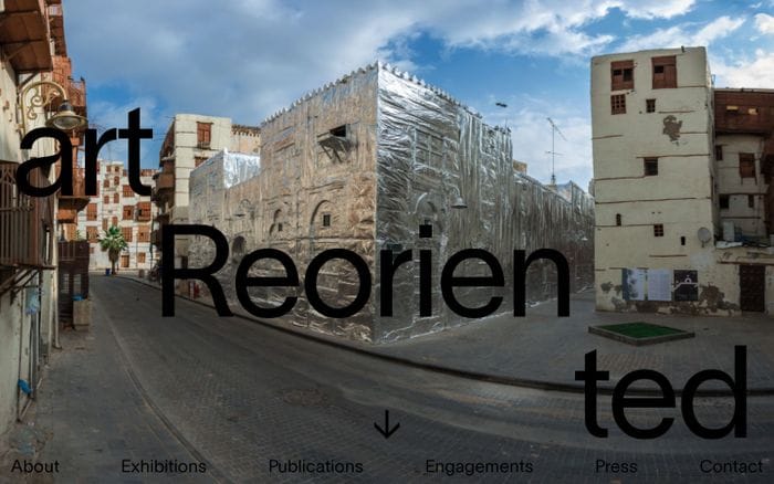 Art Reoriented website preview