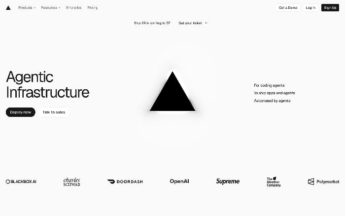 Vercel website preview