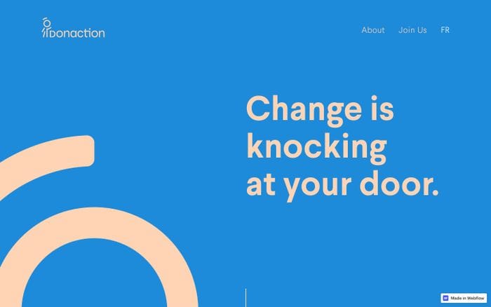 Donaction website preview