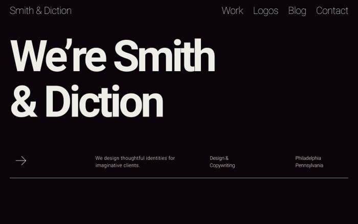 Smith & Diction website preview