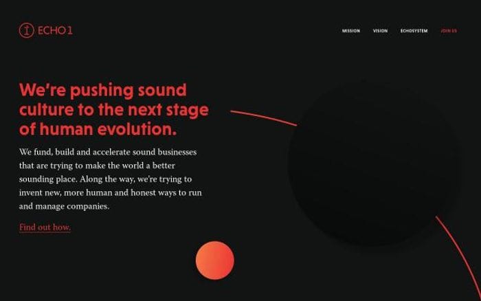 Echo1 website preview