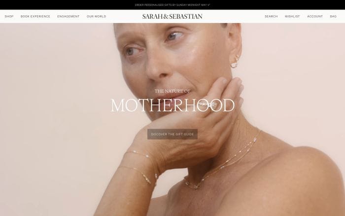 Sarah and Sebastian website preview
