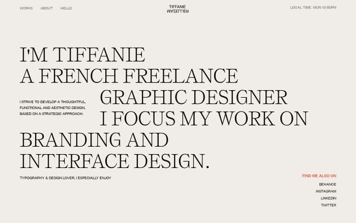 Tiffanie Mazellier website preview