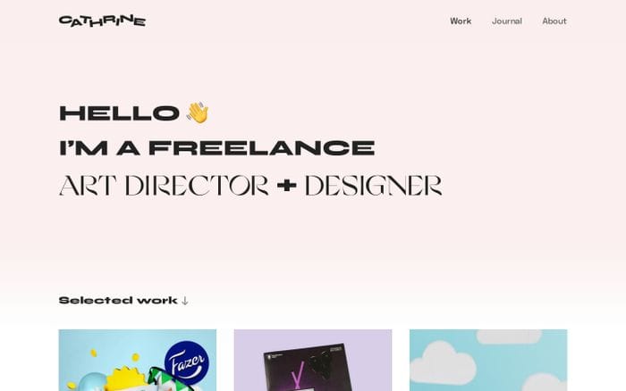 Cathrine Understrup website preview