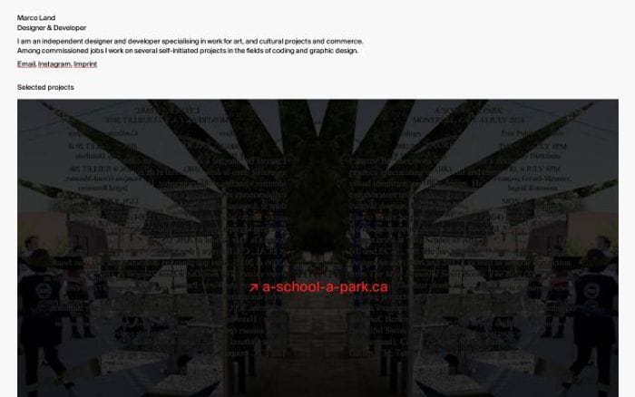 Marco website preview