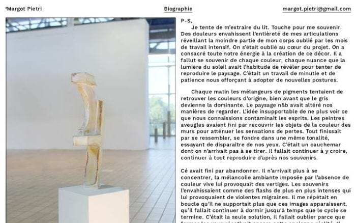 Margotpietri website preview