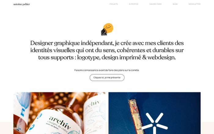 Antoine Peltier website preview