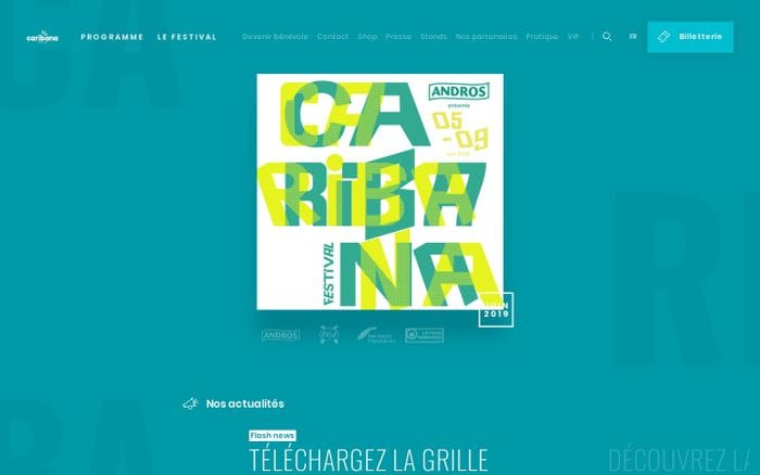 Caribana Festival website preview