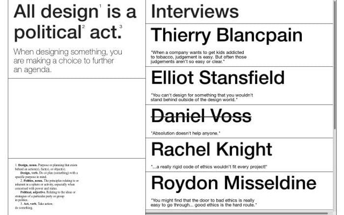 Designethics website preview