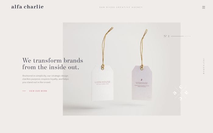 Alfa Charlie website preview