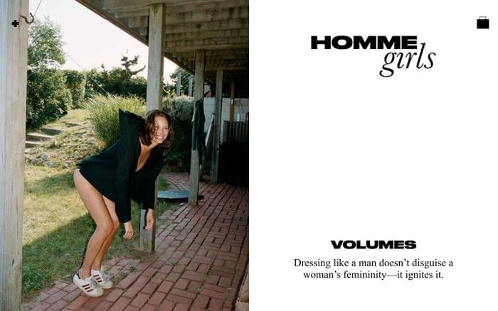 Hommegirls website preview