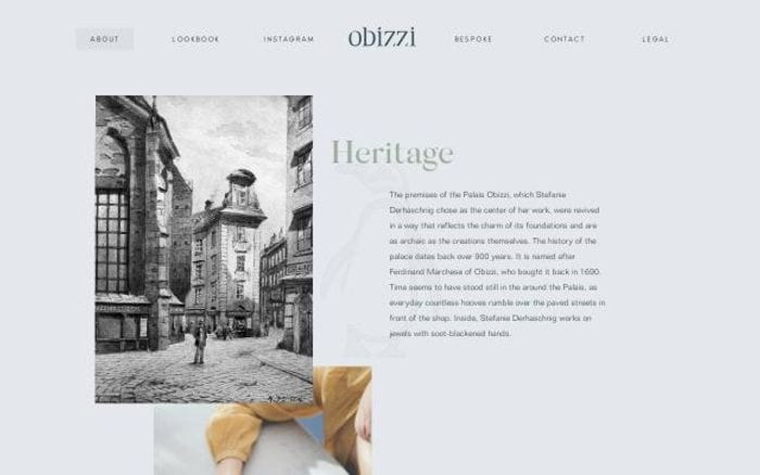 Obizzi website preview