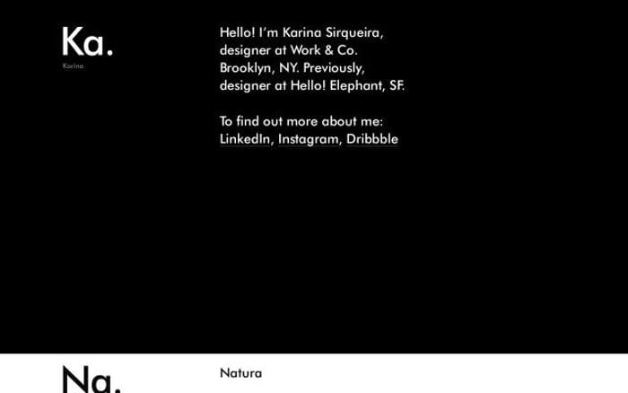 Karinasirqueira website preview