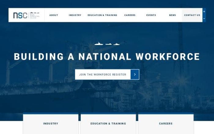 Navalshipbuildingcollege website preview