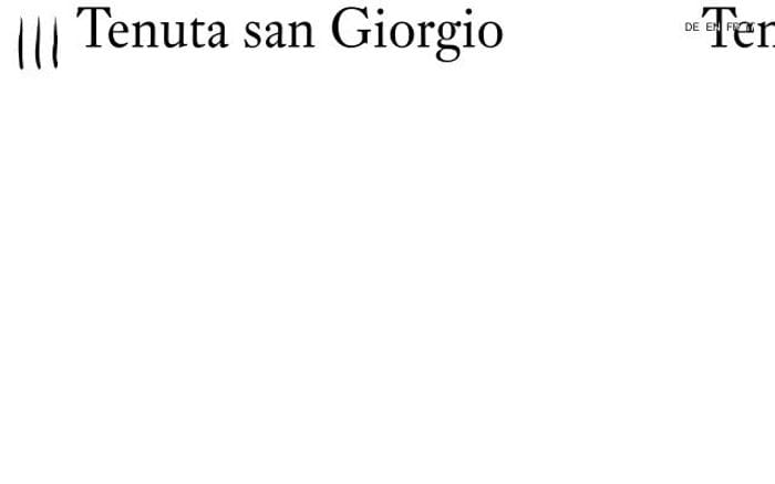Tenutasangiorgio website preview