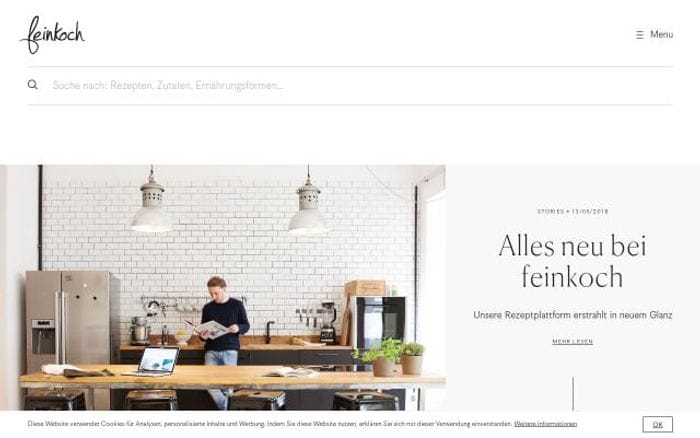 Feinkoch website preview