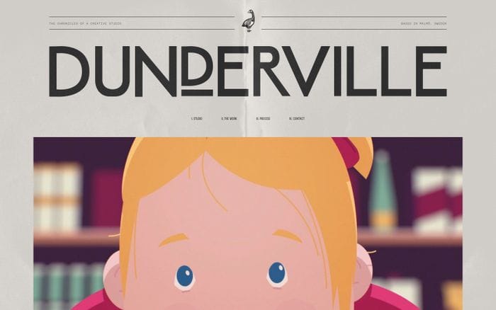 Dunderville website preview