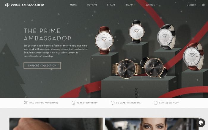 Prime Ambassador - Superior Timepieces website preview