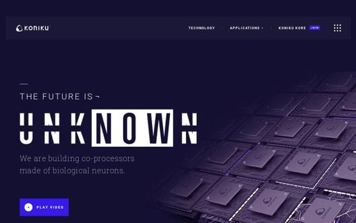 Koniku website preview