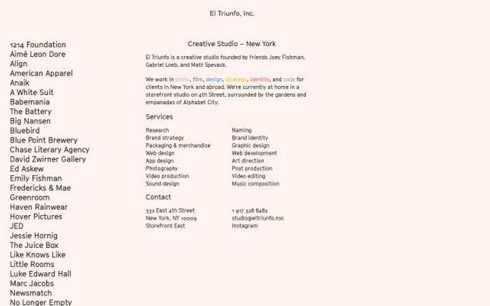 Eltriunfo website preview