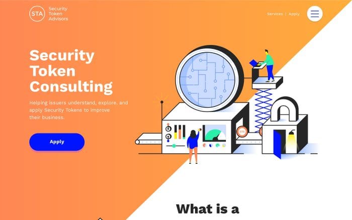 Security Token Advisors website preview