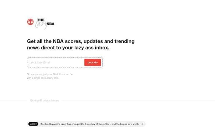 Thelazynba website preview