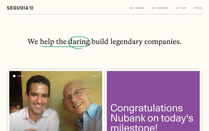 Sequoia capital website preview