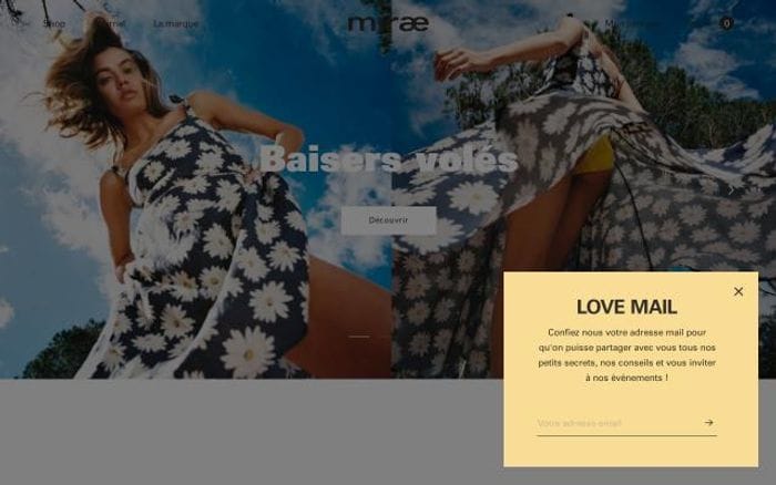 Miraeparis website preview