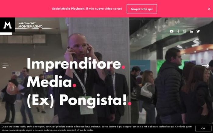 Marcomontemagno website preview