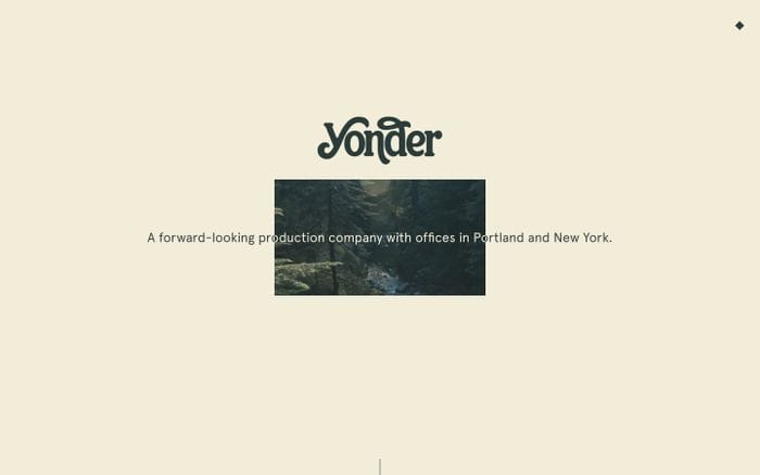 Yonder website preview