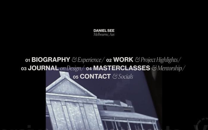 Daniel See website preview