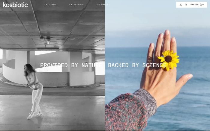 Kosbiotic website preview