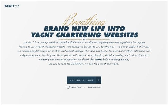 Yachteo website preview
