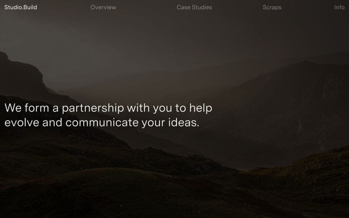 Studio website preview