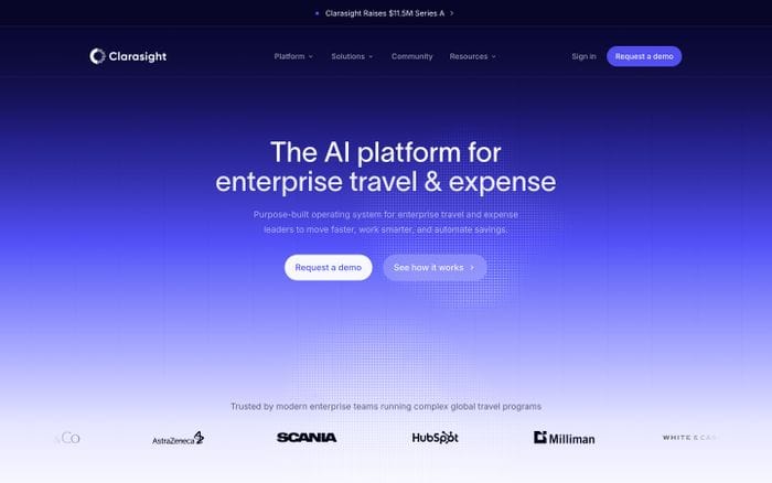 Clarasight website preview