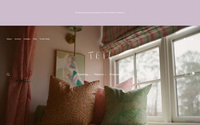 Teil website preview