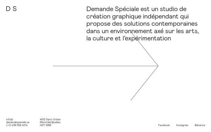Demandespeciale website preview