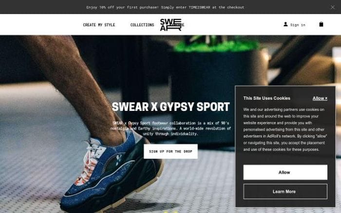 Swear-london website preview