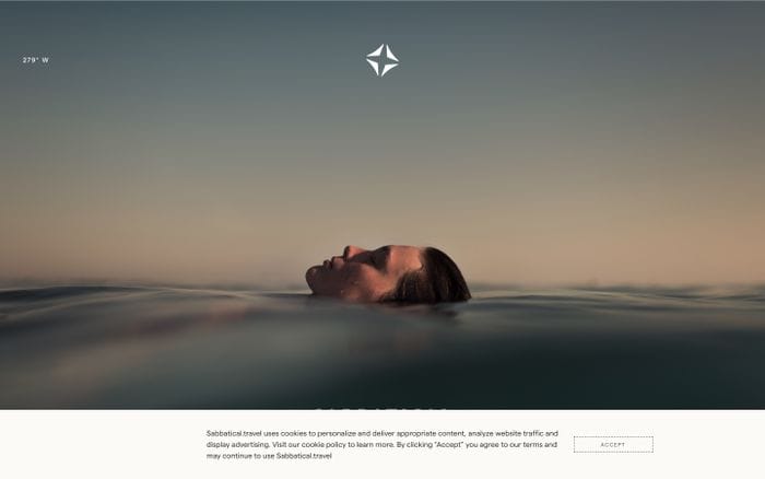 Sabbatical Travel website preview