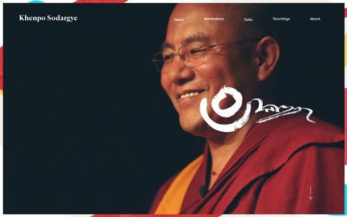 Khenposodargye website preview